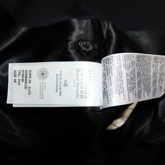 BNWT AW24 MAISON MARGIELA PURE WOOL BLAZER JACKET 48 - Picture 10 of 12